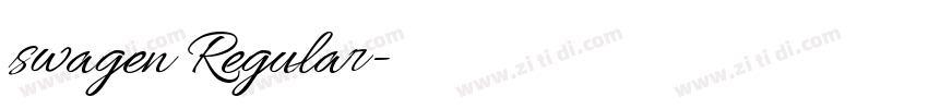 swagen Regular字体转换